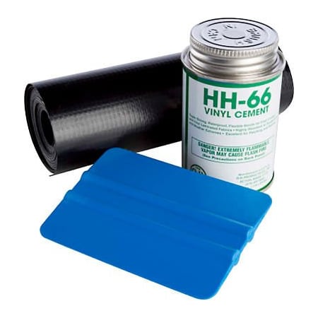 Powerblanket Repair Kit With Squeegee, Vinyl Gray Cement, 12'Lx3inW Roll VRKGRY